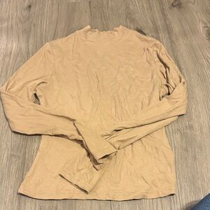 Men's Tan Long Sleeve Shirt